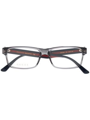 Gucci Eyewear lunettes de vue à monture rectangulaire - Bleu