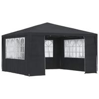 VidaXL Partytent met zijwanden professioneel 90 g/m² 4x4 m antraciet