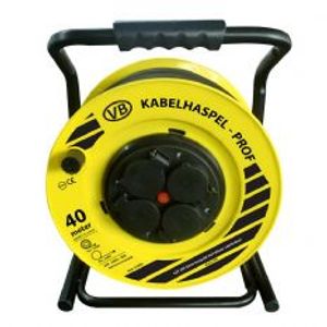 Elektra kabelhaspel 40M 230V 3x2,5mm² H07 neopreen snoer met thermische beveiliging