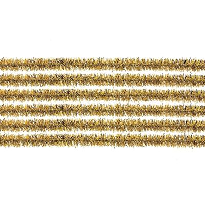 Chenilledraad - 20x - goud - 50 cm - hobby/knutsel materialen