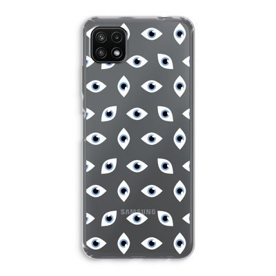 Eyes pattern: Samsung Galaxy A22 5G Transparant Hoesje
