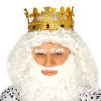 Guircia verkleed kroon voor volwassenen - goud - foam - koning - koningsdag/carnaval   -