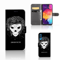 Telefoonhoesje met Naam Samsung Galaxy A50 Skull Hair