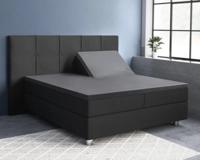 Primaviera Deluxe Splittopper Satijn Hoeslaken Antraciet 180 x 220 cm