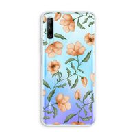 Peachy flowers: Huawei P Smart Pro Transparant Hoesje