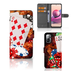 Xiaomi Redmi Note 10/10T 5G | Poco M3 Pro Wallet Case met Pasjes Casino