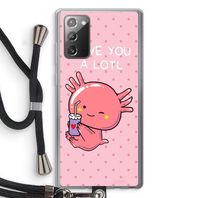 Love You A Lotl: Samsung Galaxy Note 20 / Note 20 5G Transparant Hoesje met koord