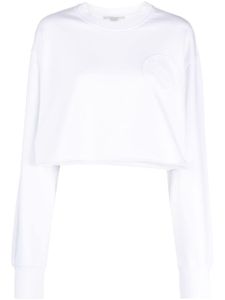 Stella McCartney S-Wave cropped sweatshirt - Blanc