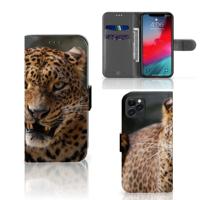Apple iPhone 11 Pro | Telefoonhoesje | Met pasjeshouder | Luipaard
