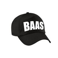 Verkleed Baas pet / cap zwart voor jongens en meisjes - Verkleedhoofddeksels - thumbnail