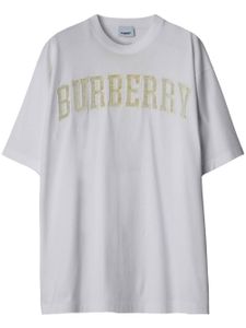 Burberry t-shirt en coton à logo - Blanc