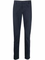 DONDUP pantalon chino slim à design plissé - Bleu