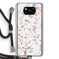 Terrazzo N°8: Xiaomi Poco X3 NFC Transparant Hoesje met koord