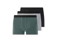 LIVERGY 3 heren boxers (Zwart/grijs/groen, XXL)