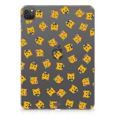 Hippe Hoes voor iPad Pro 11 (2024) Katten Emojis
