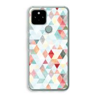Gekleurde driehoekjes pastel: Google Pixel 5 Transparant Hoesje Gekleurde driehoekjes pastel: Google Pixel 5 Transparant Hoesje
