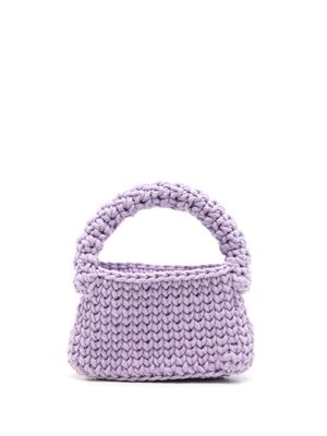 Nannacay sac porté épaule Nicoletta en crochet - Violet