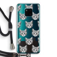 Kitten: Huawei Mate 20 Pro Transparant Hoesje met koord