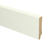 MDF Tijdloze plint 70x12 voorgelakt RAL9010 - lengte 240cm