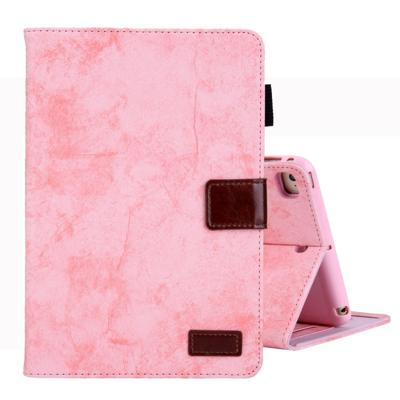 Voor iPad Mini 1/2/3/4 Business stijl horizontale Flip lederen draagtas met houder & kaartsleuf & fotolijstjes & slaap/Wake-up functie (roze)
