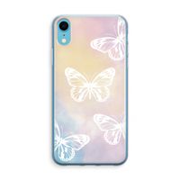 White butterfly: iPhone XR Transparant Hoesje