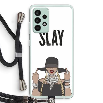 Slay All Day: Samsung Galaxy A52s 5G Transparant Hoesje met koord
