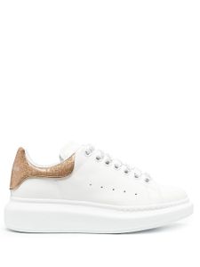 Alexander McQueen baskets Oversized à paillettes - Blanc