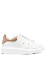 Alexander McQueen baskets Oversized à paillettes - Blanc