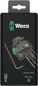 Wera 967 PKL/9 SB TORX® Stifsleutelset, BlackLaser, 9 -delig - 1 stuk(s) - 05073598001