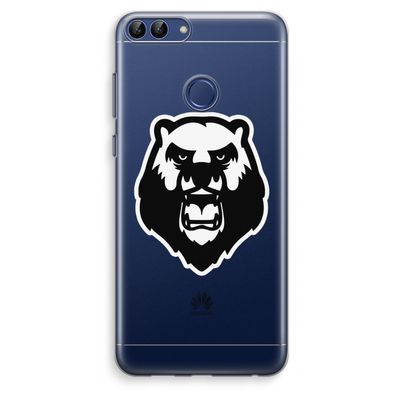 Angry Bear (white): Huawei P Smart (2018) Transparant Hoesje