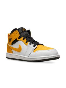 Jordan Kids baskets montantes Air Jordan 1 'University Gold' - Blanc