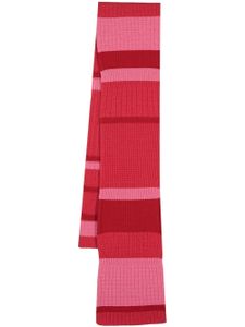 Barrie textured cashmere scarf - Rouge