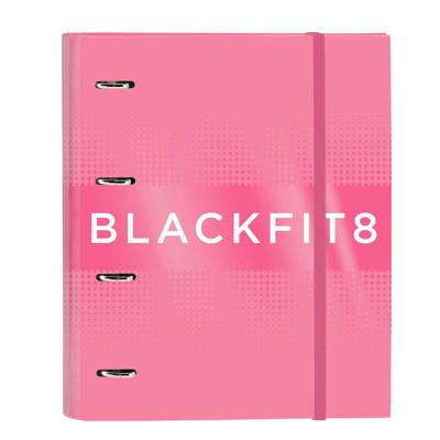 Ringmap BlackFit8 Glow up A4 Roze (27 x 32 x 3.5 cm)