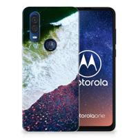 Motorola One Vision | TPU Hoesje | Sea in Space