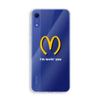 I'm lovin' you: Honor Play 8A Transparant Hoesje