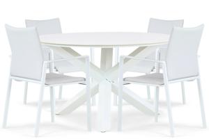 Lifestyle Rome/Orino 130 cm dining tuinset 5-delig