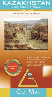 Wegenkaart - landkaart Kazakhstan - Kazachstan | Gizi Map