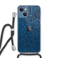 Moroccan Print: iPhone 13 Transparant Hoesje met koord