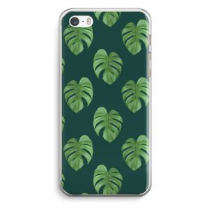 Monstera leaves: iPhone 5 / 5S / SE Transparant Hoesje