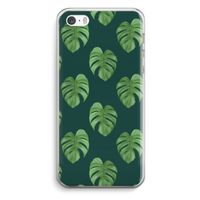 Monstera leaves: iPhone 5 / 5S / SE Transparant Hoesje