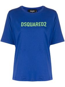DSQUARED2 t-shirt en coton à logo imprimé - Bleu