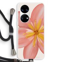 Pink Ellila Flower: Huawei P50 Transparant Hoesje met koord