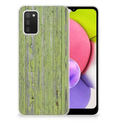 Samsung Galaxy A03S | Bumper Hoesje | Green Wood