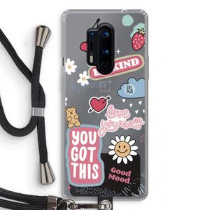 Positivity: OnePlus 8 Pro Transparant Hoesje met koord