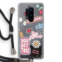 Positivity: OnePlus 8 Pro Transparant Hoesje met koord