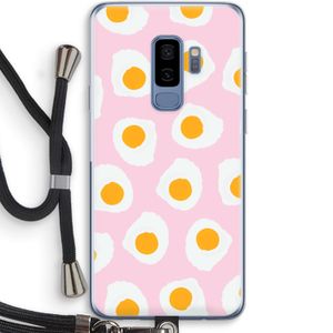 Dancing eggs: Samsung Galaxy S9 Plus Transparant Hoesje met koord