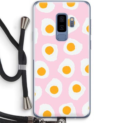 Dancing eggs: Samsung Galaxy S9 Plus Transparant Hoesje met koord