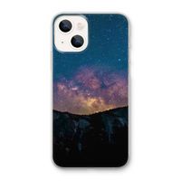 Travel to space: iPhone 13 mini Transparant Hoesje