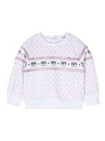 Chiara Ferragni Kids sweat Logomania à paillettes - Blanc - thumbnail