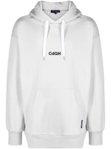 Comme des Garçons Homme hoodie à logo brodé - Gris